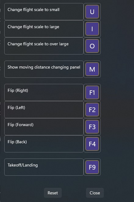 Drooone Key Binding
